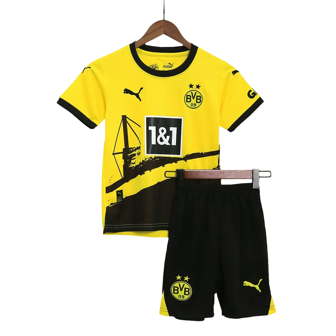 23-24 Kids Borussia Dortmund Home Whole Kit (Jersey+Shorts+Socks)