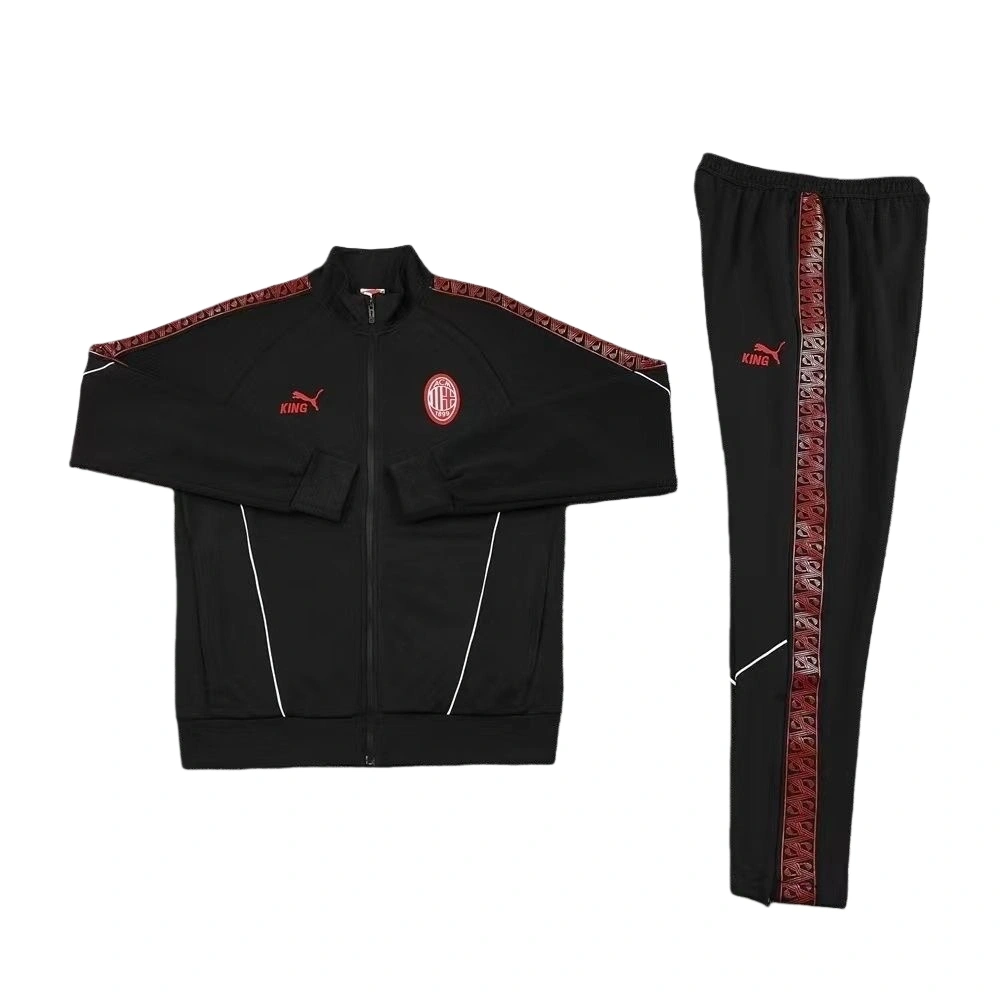2025-26 AC Milan Training Kit (jacket+Pants) Black