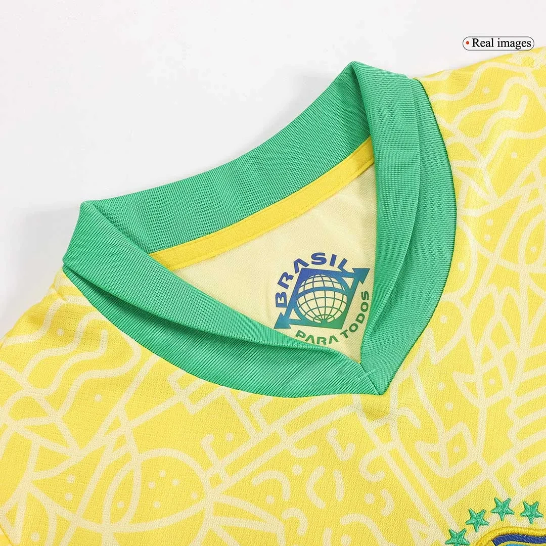 Brazil Home Whole Kit(Jersey+Shorts+Socks) 2024