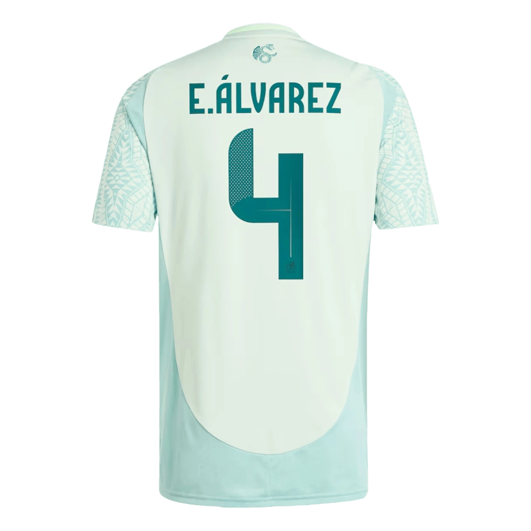 E.ÁLVAREZ #4 Authentic Soccer Jersey Mexico Away Shirt 2024