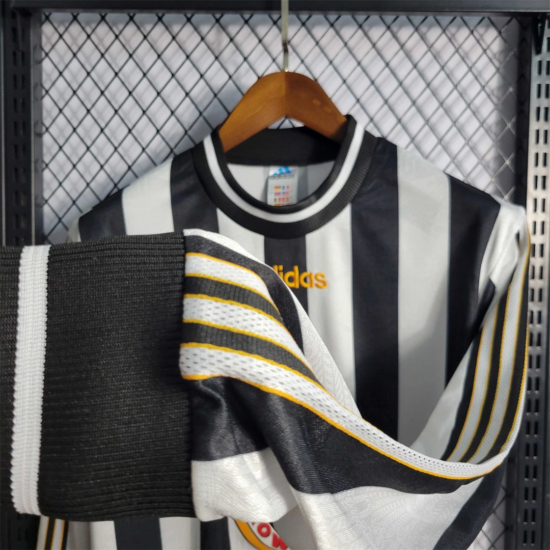 Newcastle United Retro Home Long Sleeve Football Jersey 97-99