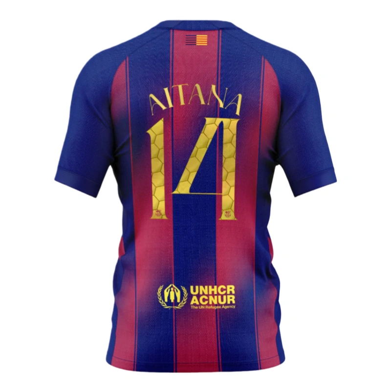 2025-26 Barcelona Home AITANA #14 special edition Football shirt Fan-Player version