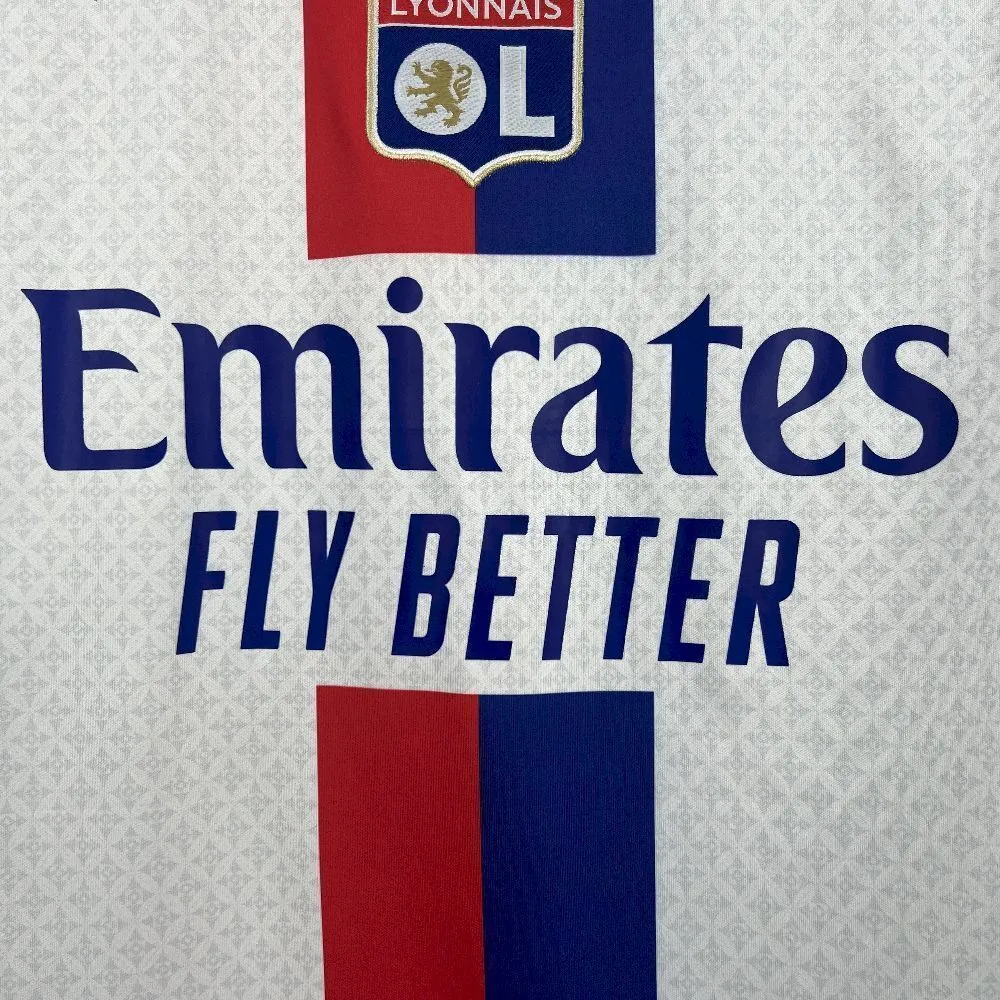 2025-26 olympique Lyonnais Home Football jersey Fan version