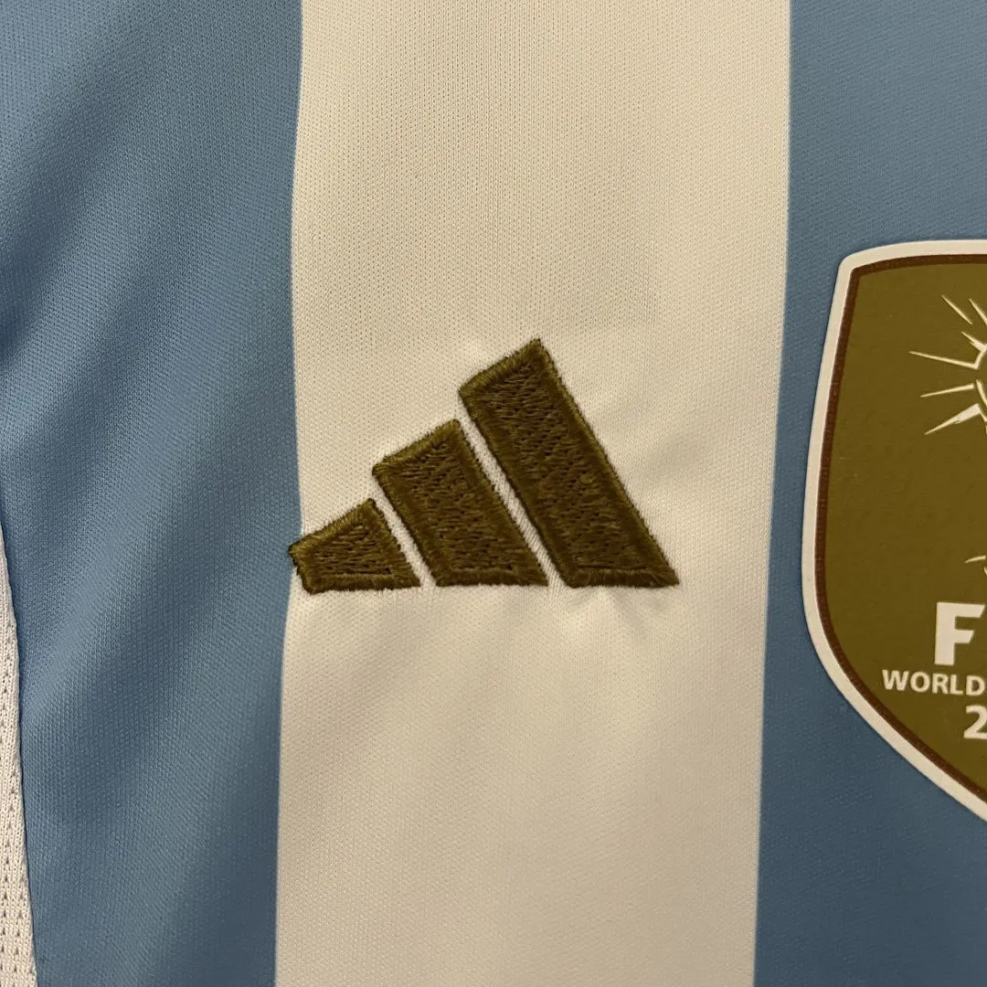 2024 Argentina Home Kid Kits Football Jersey