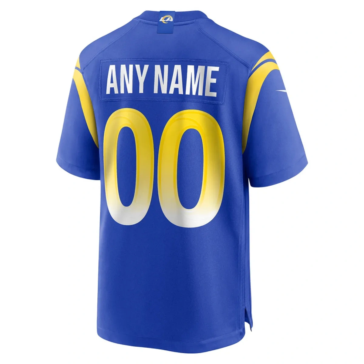 Men's Los Angeles Rams Royal Custom Game Jersey