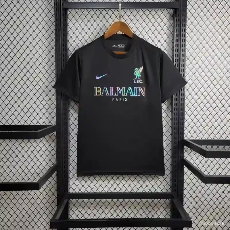 24-25 Liverpool Black Training Suit Football Jersey