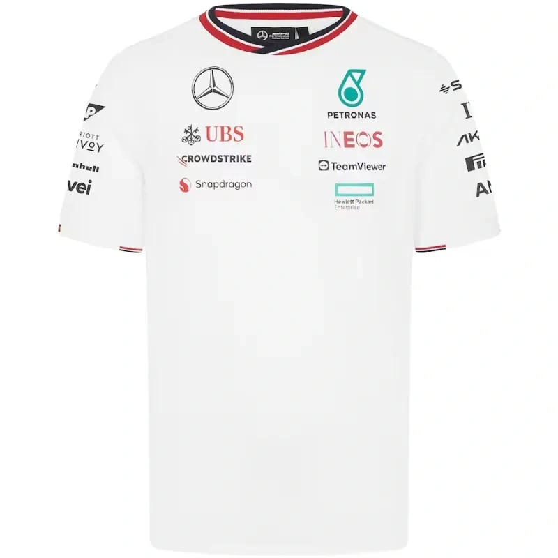 F1 Mercedes AMG Petronas Team Driver T-Shirt - White 2024