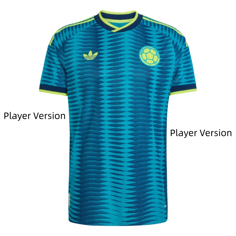 Colombia World Cup 2026 Away Short Sleeve Kit & Jersey Player Version