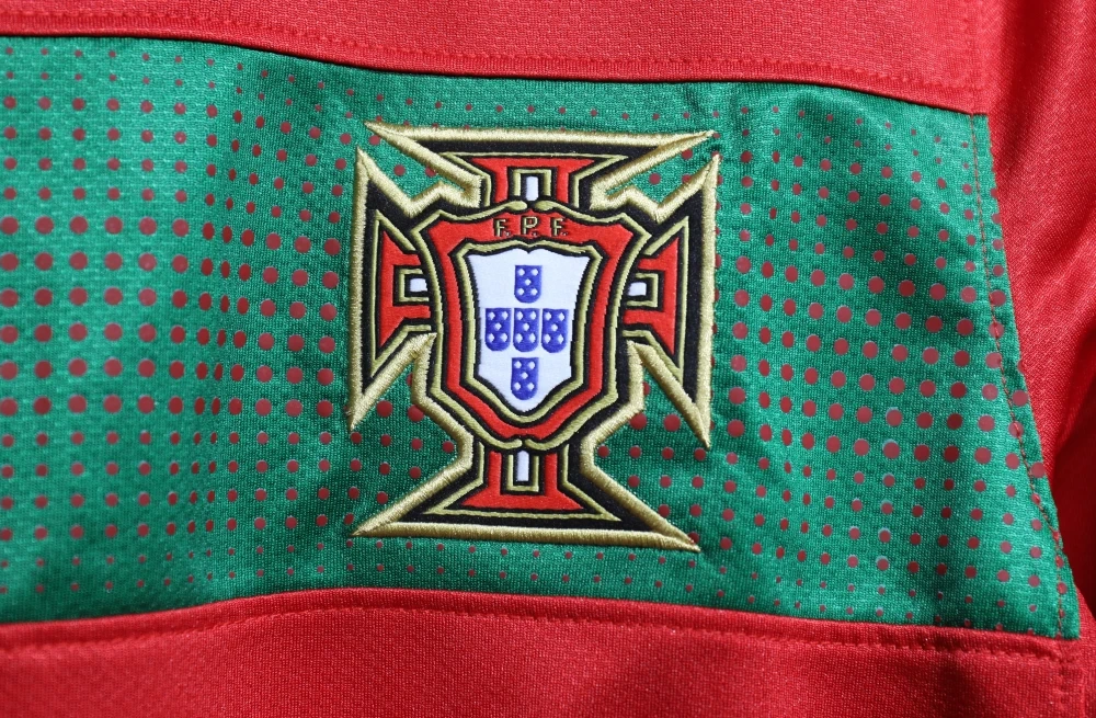 2010 Portugal Retro Home Long Sleeve Soccer Jersey Fan Version