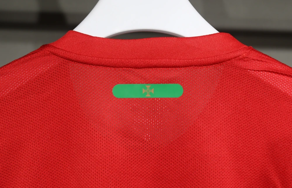 2010 Portugal Retro Home Long Sleeve Soccer Jersey Fan Version