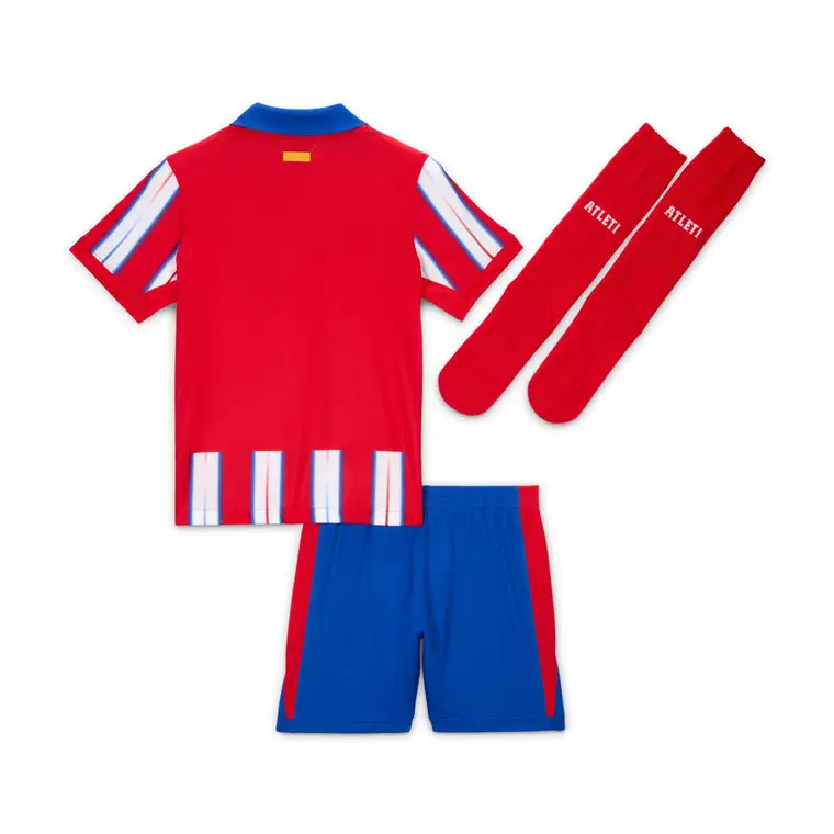 Kids Atletico Madrid Custom Home Full Soccer Kits 2024-25