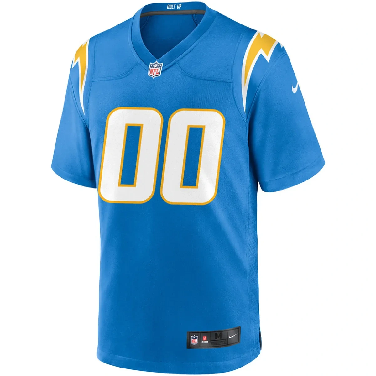 Men's Los Angeles Chargers Powder Blue Custom Game Jersey