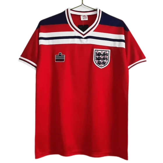 1982 England Retro Soccer Jersey Away Replica