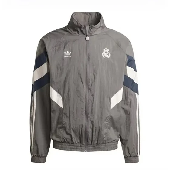 2024-2025 Real Madrid Jersey Windbreaker Grey