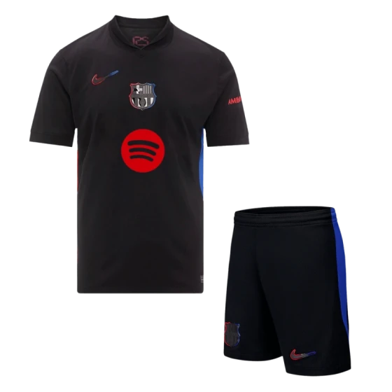 Barcelona Away Soccer Uniform Kits 2024-25 - Spotify Logo Without Text
