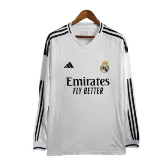 24-25 Real Madrid Home Long Sleeve Replica Jersey