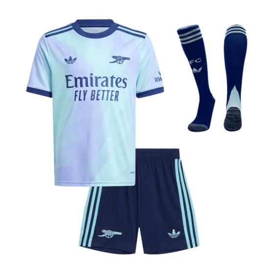 Kids Arsenal Custom Third Away Full Soccer Kits 2024-25