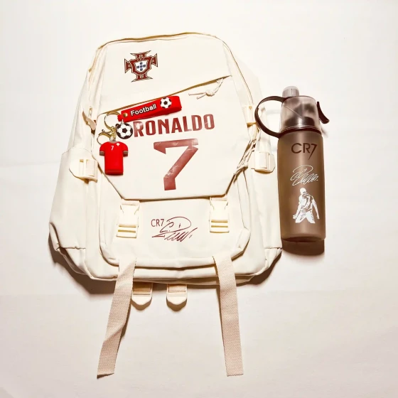 CR7 Messi Neymar School Set Backpack Bag
