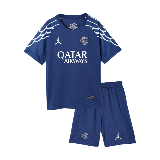 Kids PSG Custom Fourth Away Soccer Kits 2024-25