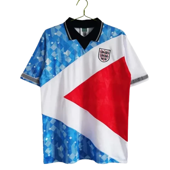 1990 England Retro Soccer Jersey Mash-Up