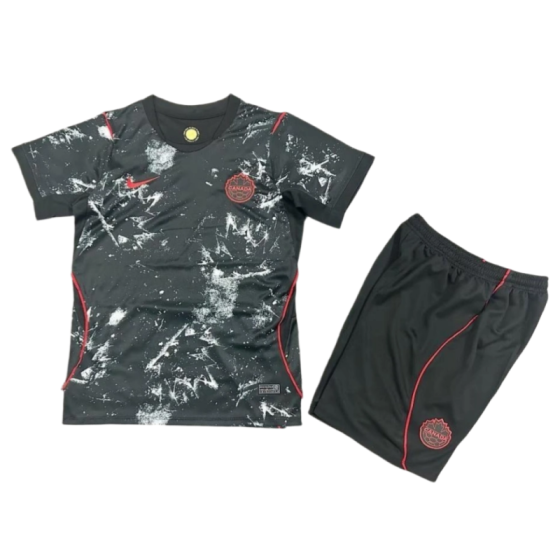 Canada World Cup 2026 Away Kids Short Sleeve Kit &amp; Jersey + Shorts Fan Version