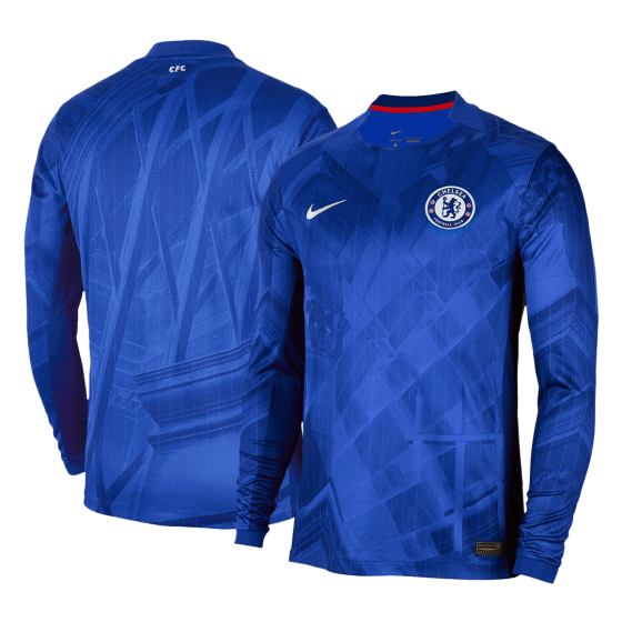 Chelsea Long Sleeve Jersey Home Football Shirt 2025-26