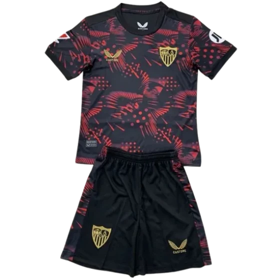 Kids Sevilla Third Kits(Jersey+Shorts) 24-25