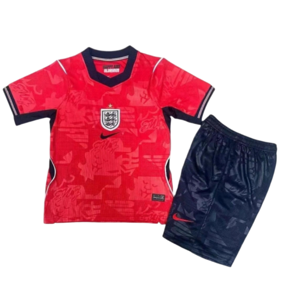 England 2026 World Cup Away Kids Short Sleeve Kit &amp; Jersey + Shorts Fan Version