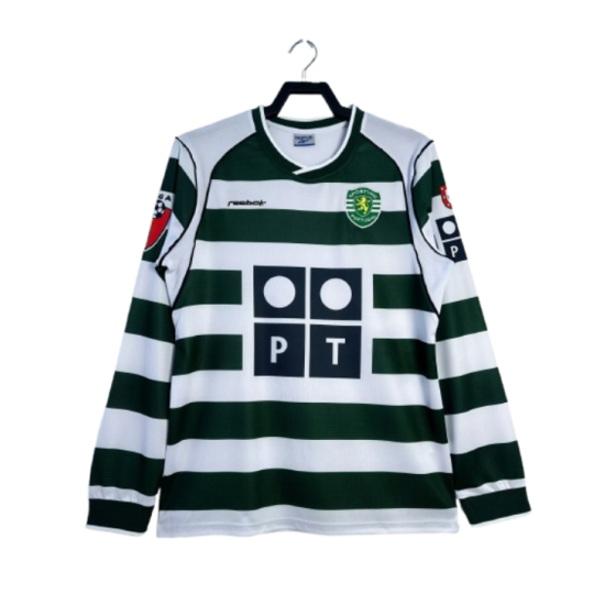 Sporting Lisbon Retro Home Long sleeve Jersey 2003-04