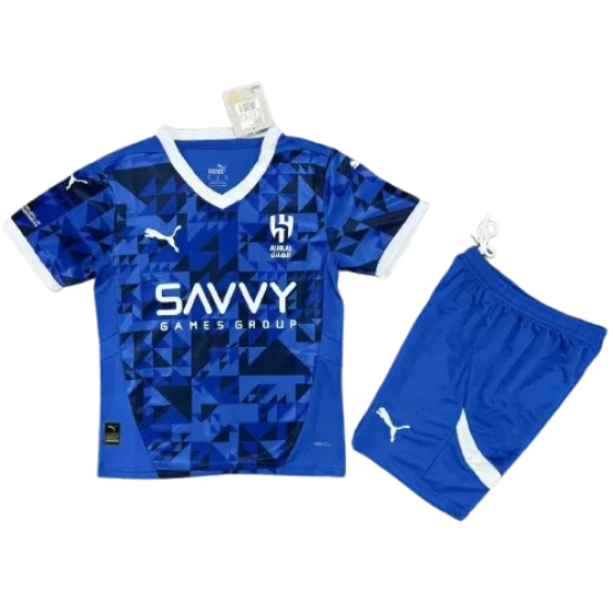 2024-25 Kids Al Hilal SFC Home Jersey(Shirt+Shorts)