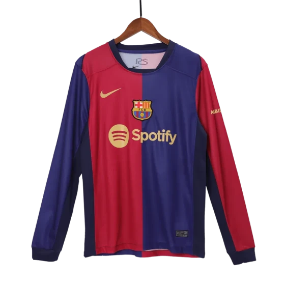 24-25 Barcelona Home Long Sleeve Jersey