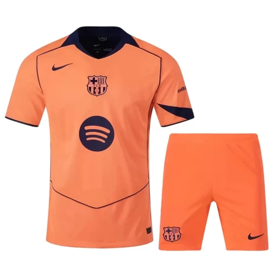Barcelona Third Away Football Shirt Kit 2025-26 Fan Edition Jersey+Shorts