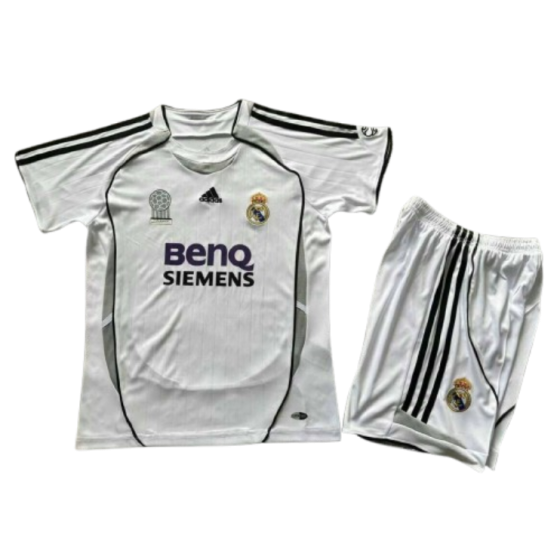 Real Madrid 06-07 Home Retro Kids Kits Youth Apparels Sport Jersey