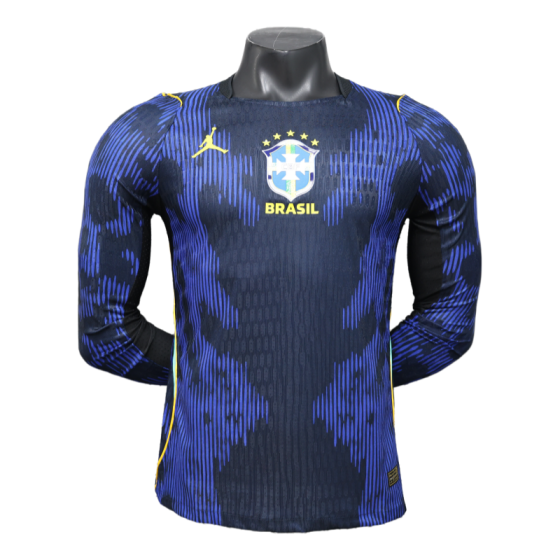 Brazil World Cup 2026 Away Long Sleeve Kit &amp; Jersey Player Version