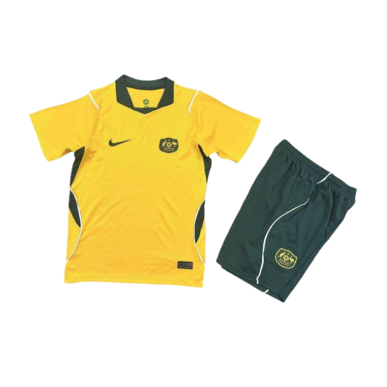 Australia 2026 World Cup Home Kids Kit &amp; Jersey + Shorts Fan Version
