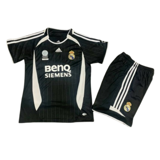 Real Madrid 06-07 Away Retro Kid Kits Vintage Youth Apparels Jersey