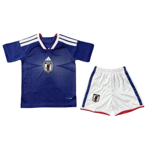 Japan World Cup 2026 Home Kids Short Sleeve Kit &amp; Jersey + Shorts Fan Version