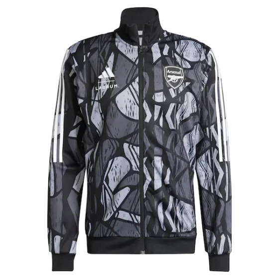 24-25 Arsenal Grey&amp;black Windbreaker Jacket Football