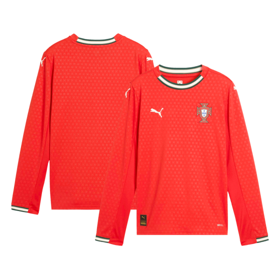 Portugal Long Sleeve Jersey Home Football Shirt 2025