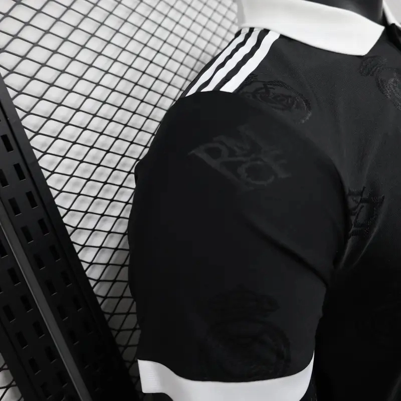 2025-26 Real Madrid Men's Polo Shirt Black