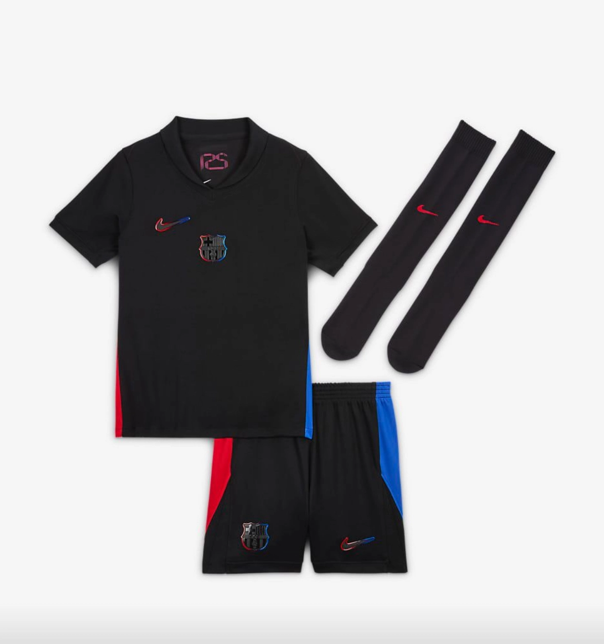 2024/25 Kids Barcelona Home Full Kit(Jersey+Shorts+Socks) - Spotify Logo Without Text