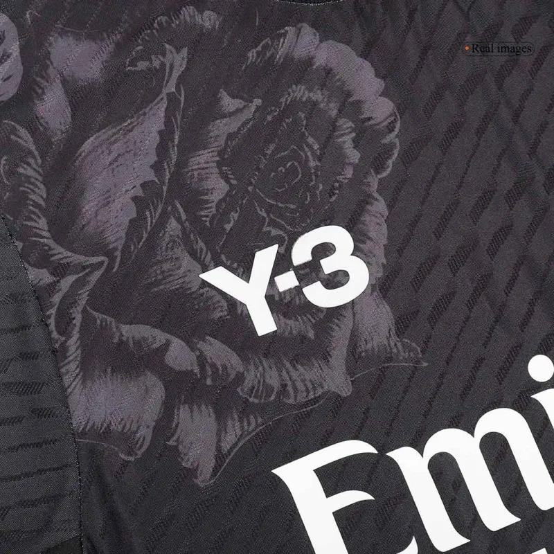 2023-24 Real Madrid Y-3 Fourth Jersey Black Player Version