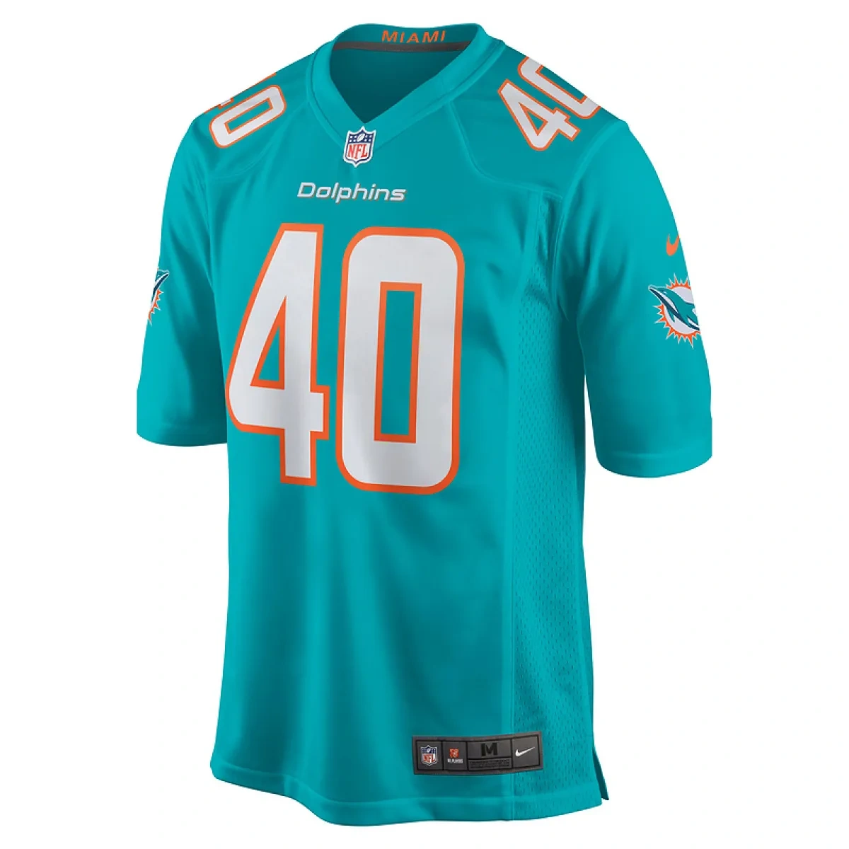 Men's Miami Dolphins Needham Aqua Game Jersey