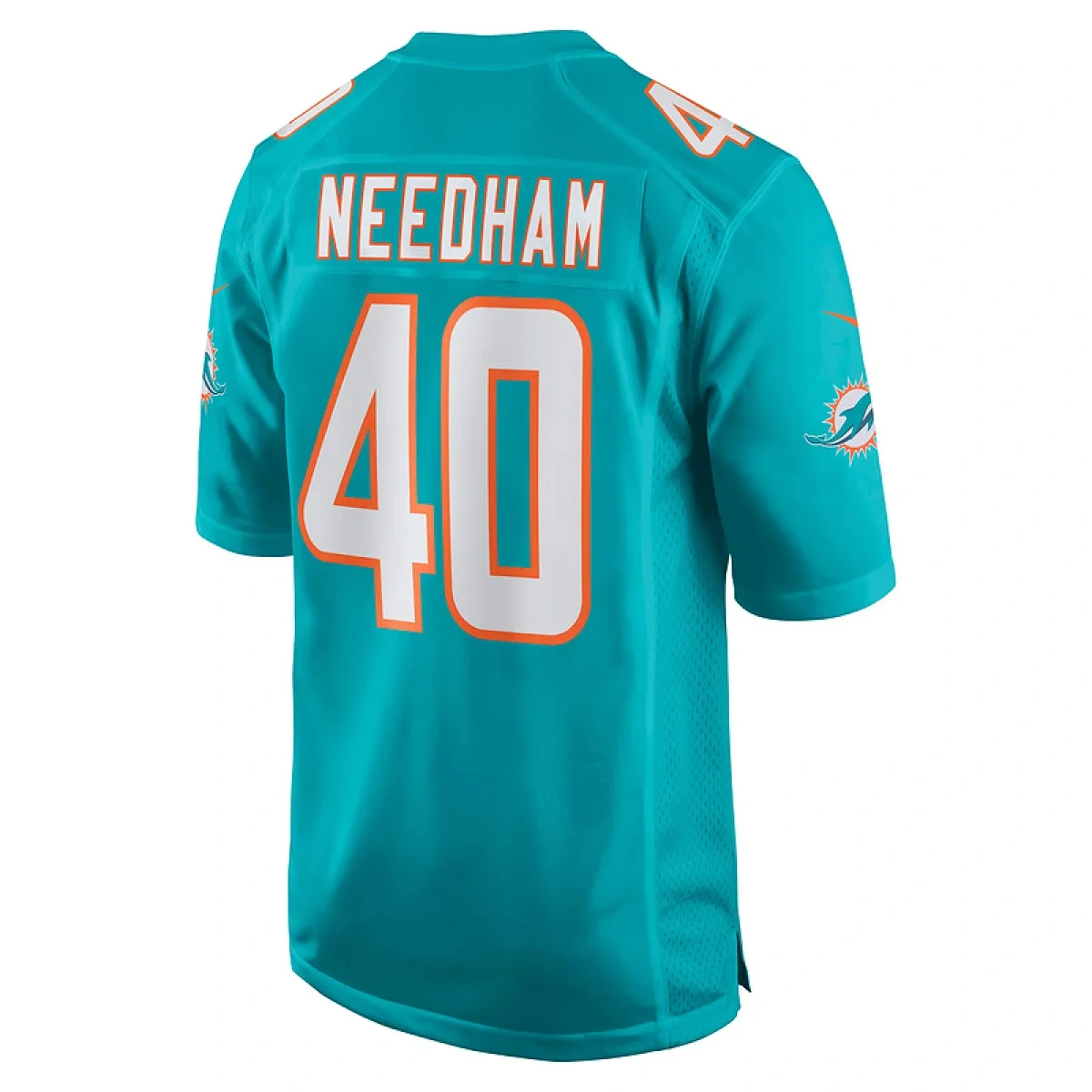 Men's Miami Dolphins Needham Aqua Game Jersey