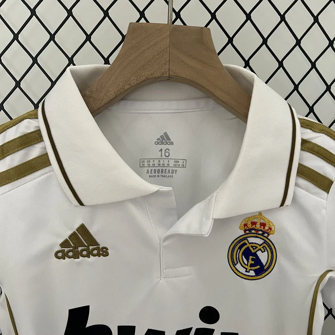 Real Madrid 11-12 Home Retro Kids Kit Soccer Jersey