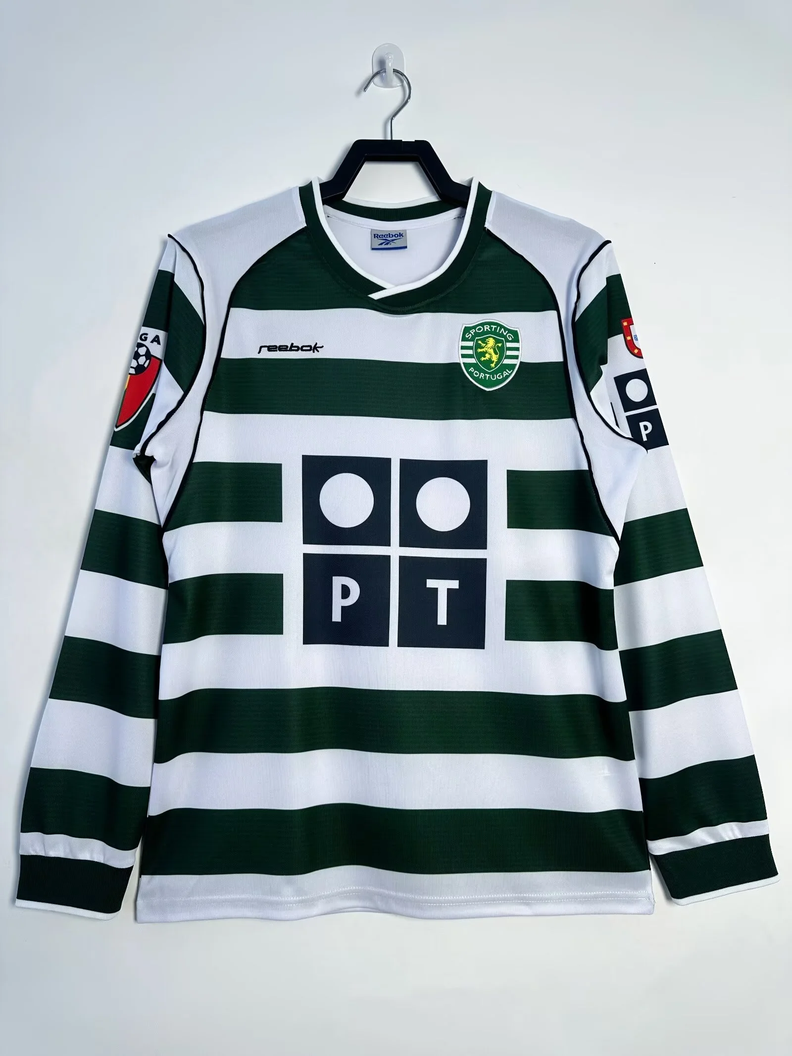 Sporting Lisbon Retro Home Long sleeve Jersey 2003-04