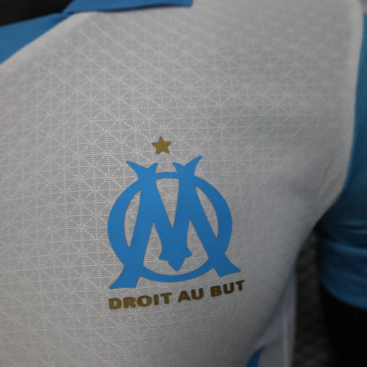 Marseilles Home Soccer Jersey Player Version 25-26