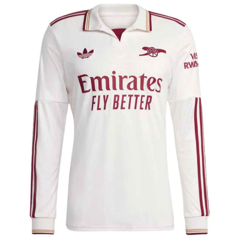 Arsenal Third Away Long Sleeve Football Jersey 2025-2026  Fan version