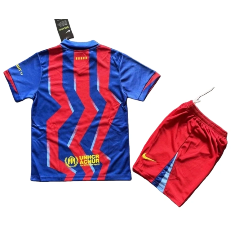 2025-26 Barcelona Fourth Away Soccer Kids Kit jersey+Shorts