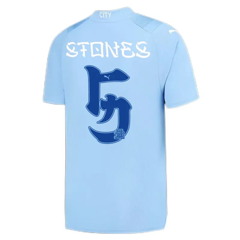 2023/24 Manchester City HAALAND #9 GREALISH #10 DE BRUYNE #17 STONES #5 J.ALVAREZ #19 FODEN #47 Japanese Tour Printing Home Jersey